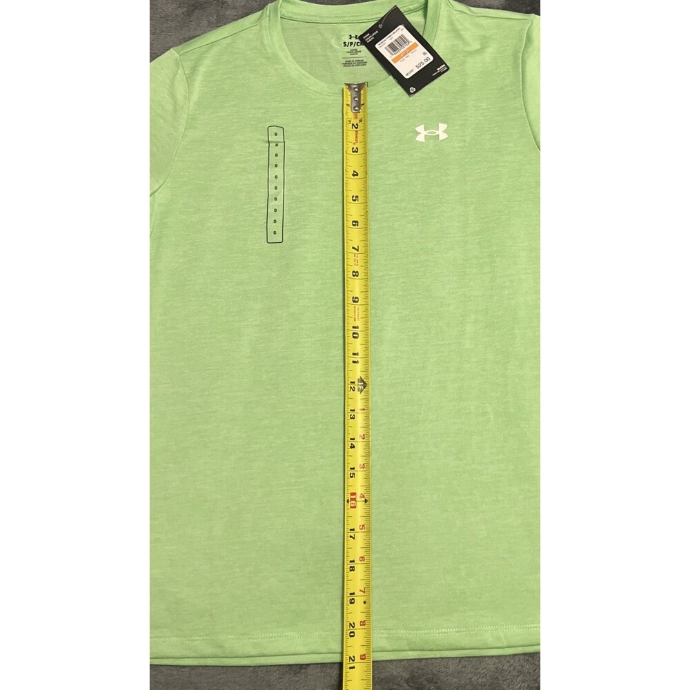 Small Women’s Under Armour Loose Tech SSC Twist Green 1384230 - Picture 5 of 8